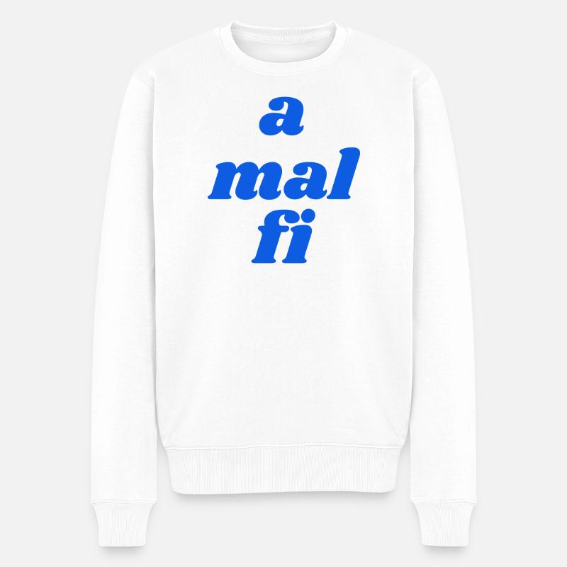 a mal fi - Männer Premium Bio Pullover - Weiß