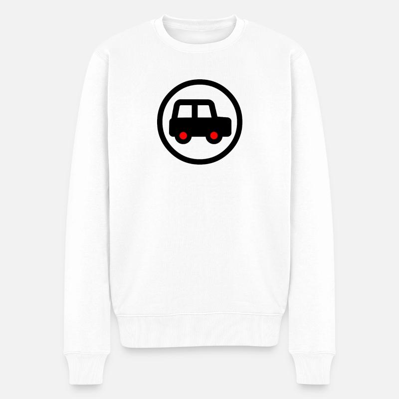 Voiture - Pull Premium bio Homme - blanc