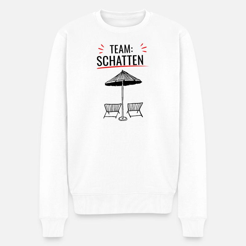Zu Heiß Für Sonne - Männer Premium Bio Pullover - Weiß