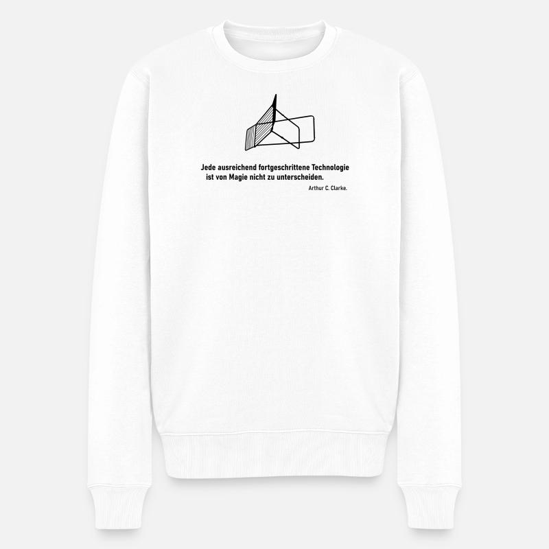 Technologie Wäscheständer - Männer Premium Bio Pullover - Weiß