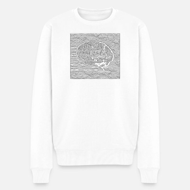 Tranquil Brain - Black - Pull Premium bio Homme - blanc