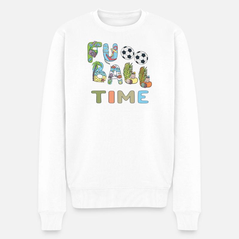 Temps de football - Pull Premium bio Homme - blanc