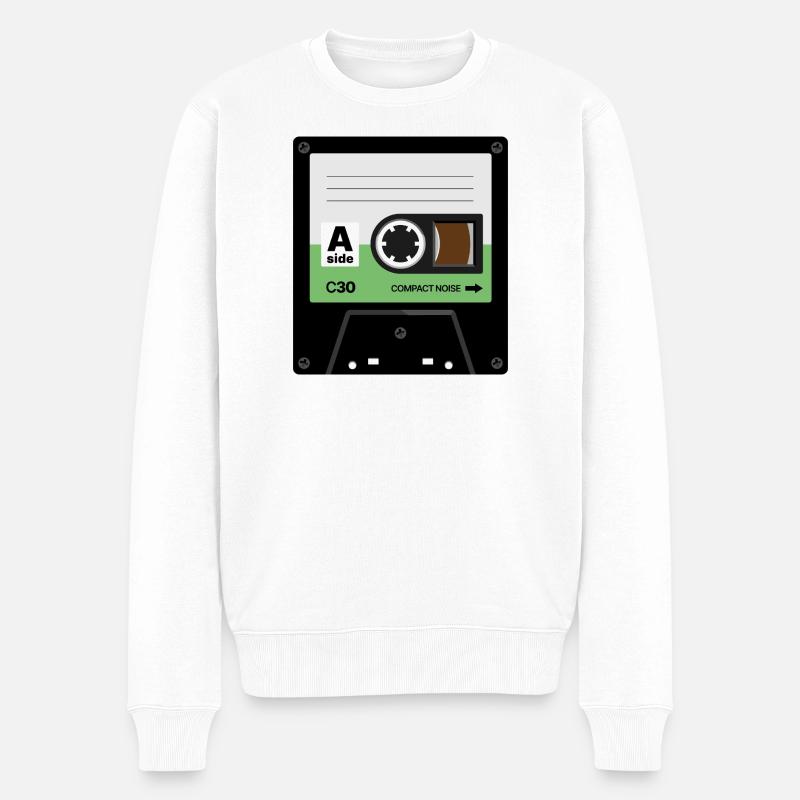 Cassette Minuscule - Pull Premium bio Homme - blanc