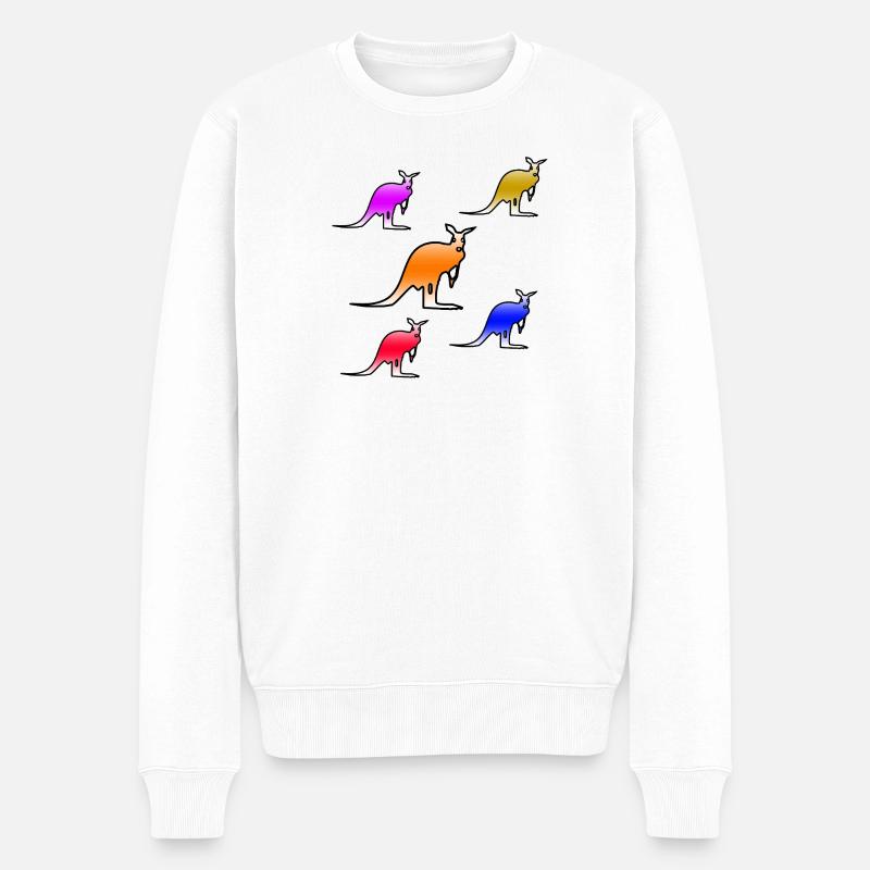 Kangourous - Pull Premium bio Homme - blanc