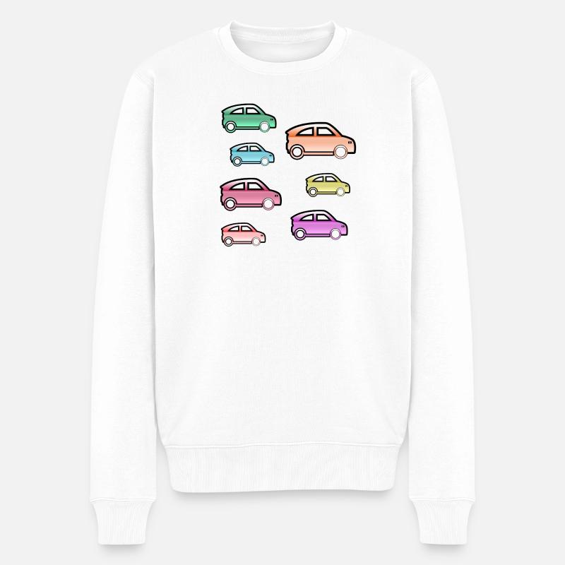 Autos - Männer Premium Bio Pullover - Weiß