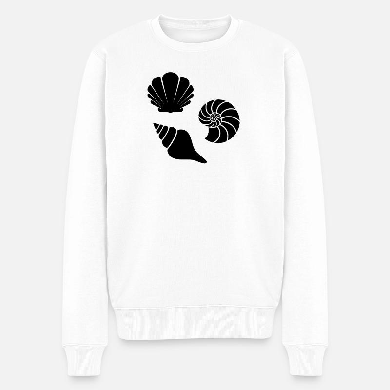 Coquillages - Pull Premium bio Homme - blanc