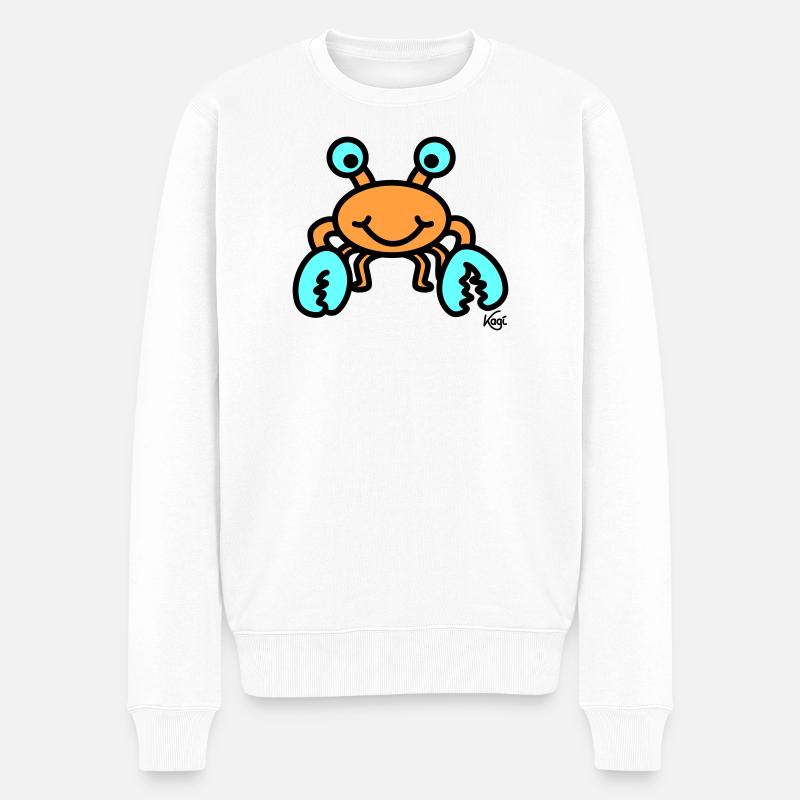 Cancer grand - Pull Premium bio Homme - blanc