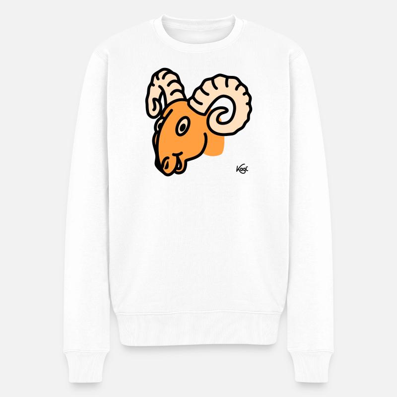 Ariès grand - Pull Premium bio Homme - blanc