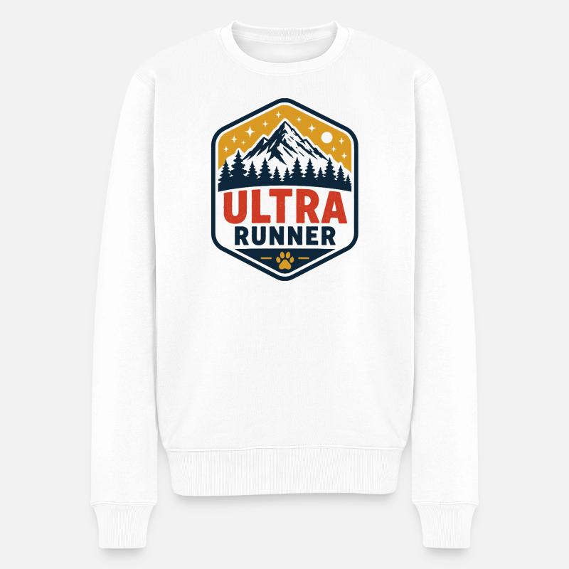 Coureur d’ultra - Pull Premium bio Homme - blanc
