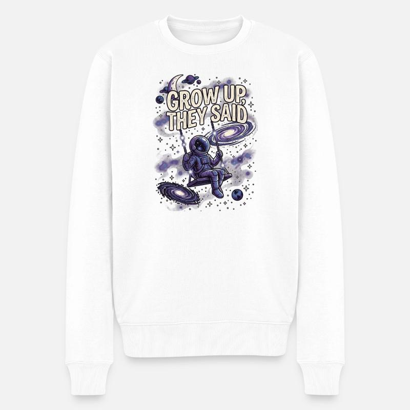 Grandir - Pull Premium bio Homme - blanc