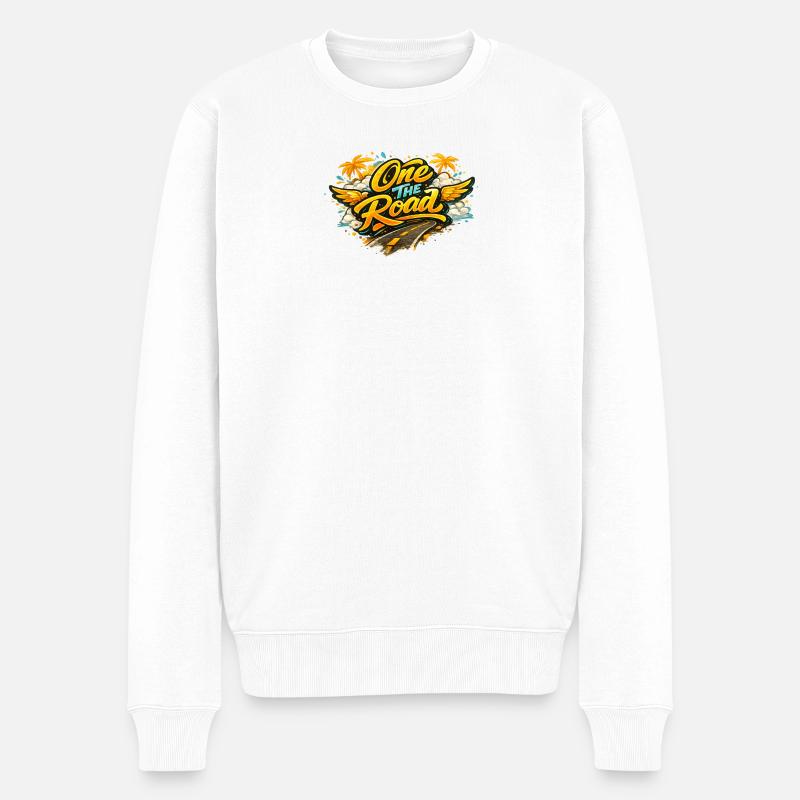Ont_the_Road - Pull Premium bio Homme - blanc