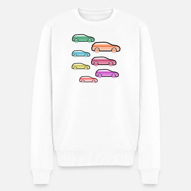 Automobiles - Pull Premium bio Homme - blanc