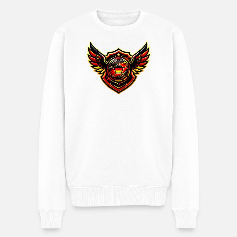 Blason de Soccer Germany - Pull Premium bio Homme - blanc