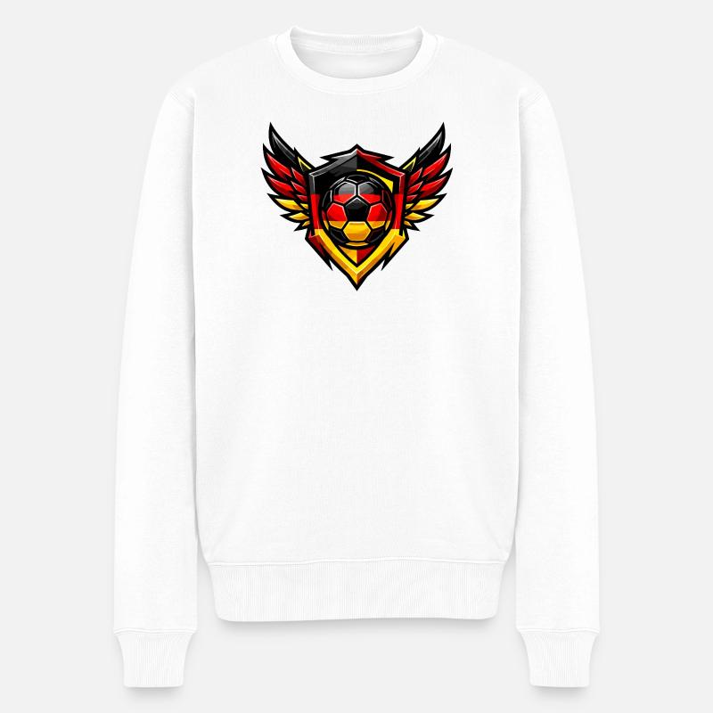 Blason de Soccer Germany - Pull Premium bio Homme - blanc