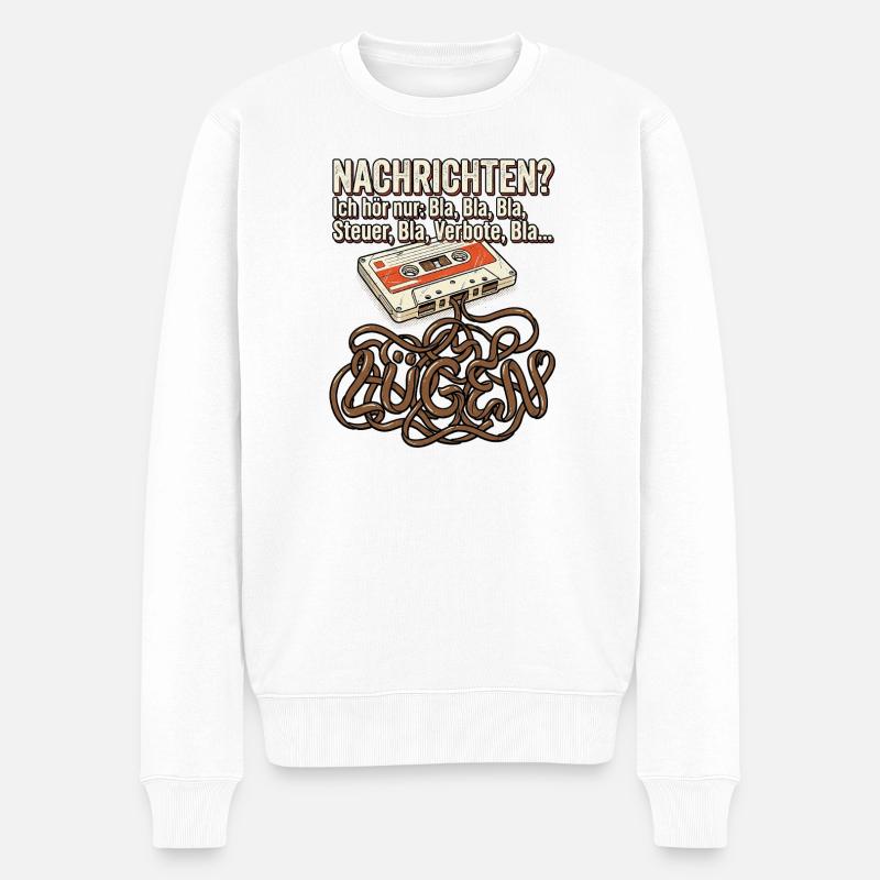 Kein Bock Mehr - Männer Premium Bio Pullover - Weiß