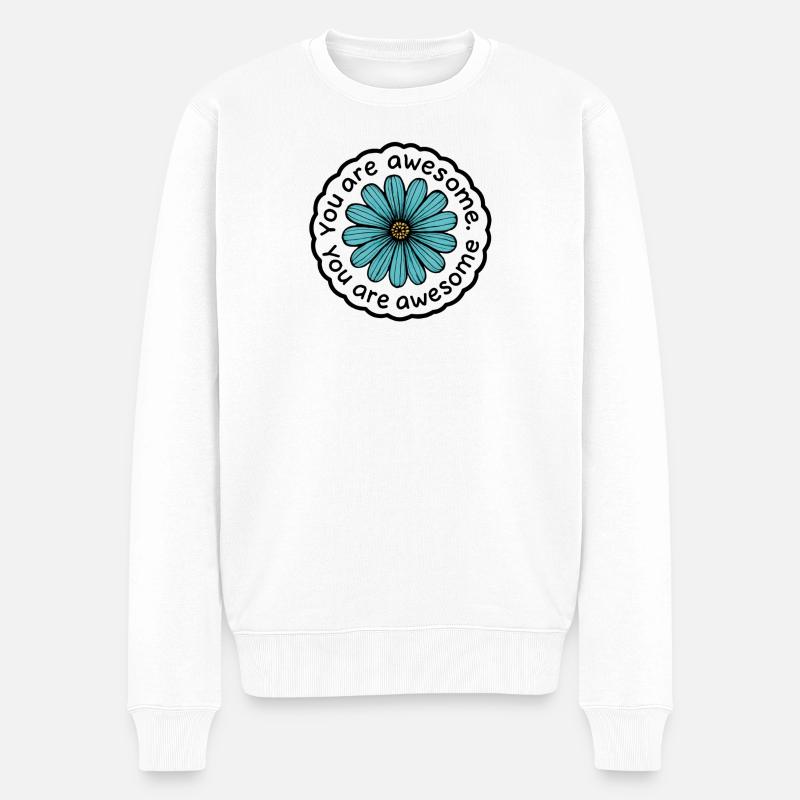 Tu es géniale - Pull Premium bio Homme - blanc