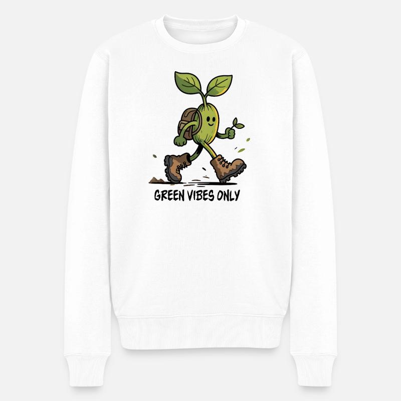 Plante Écologique en randonnée - Pull Premium bio Homme - blanc