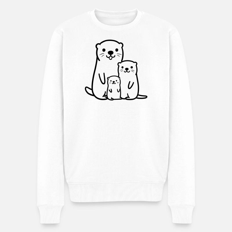 Loutre - Pull Premium bio Homme - blanc