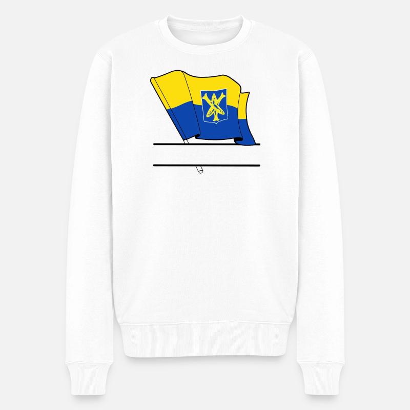 Zandvoort Custom Flag - Männer Premium Bio Pullover - Weiß