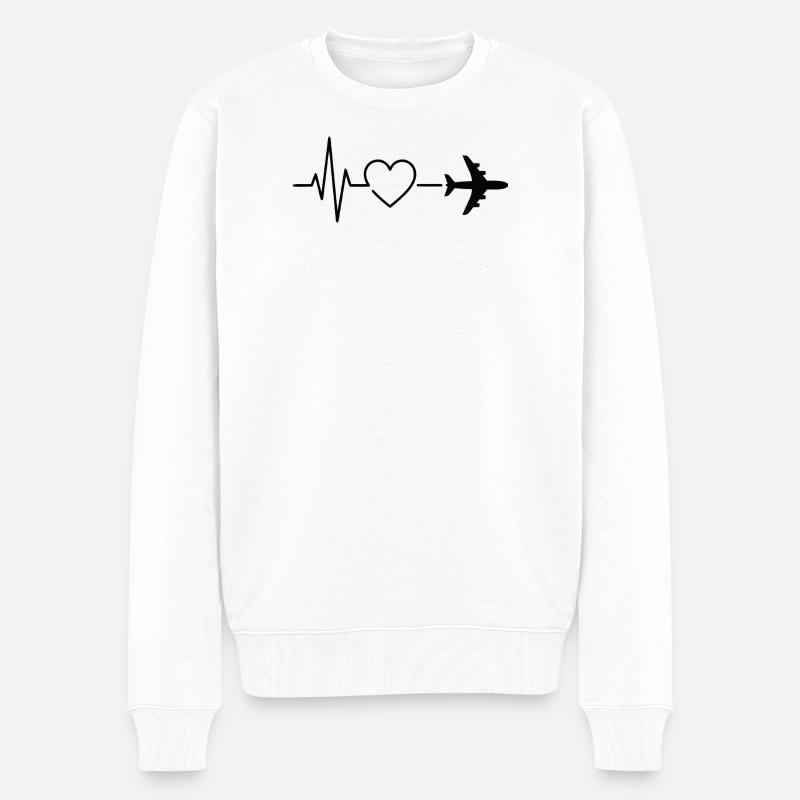 Voyage - Pull Premium bio Homme - blanc