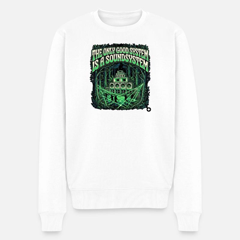 The Only Good System - Männer Premium Bio Pullover - Weiß