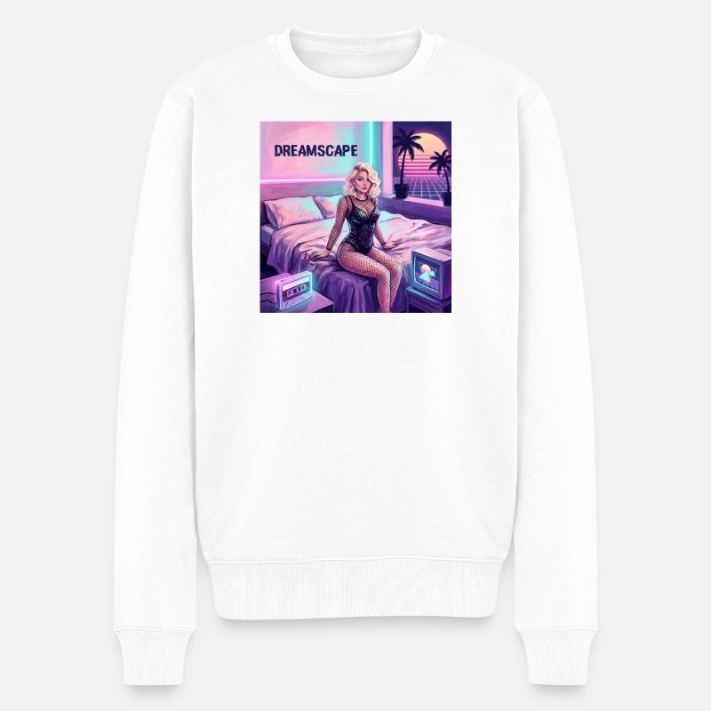 Dreamscape Neon Diva - Pull Premium bio Homme - blanc
