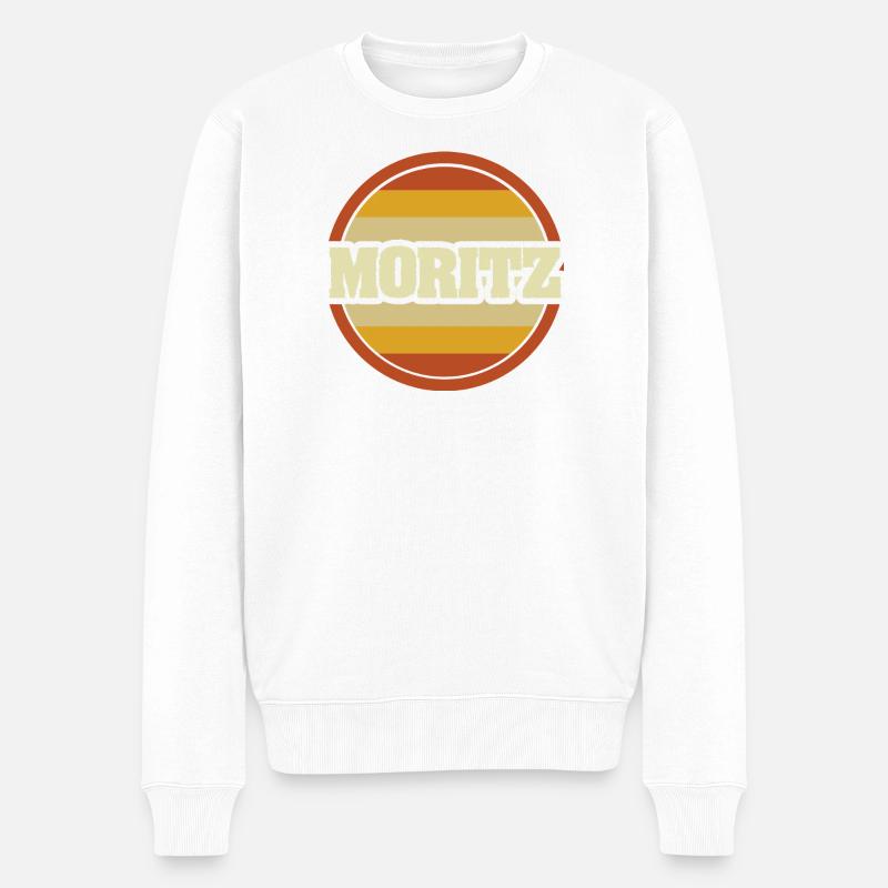 Geschenk für Moritz - Männer Premium Bio Pullover - Weiß