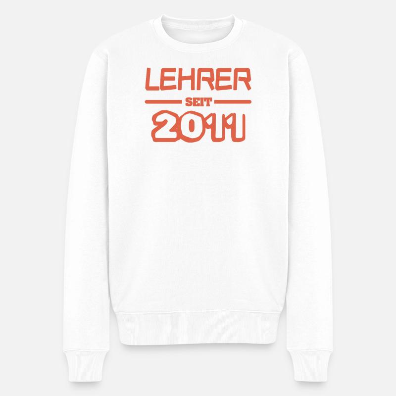 Lehrer 2011 - Männer Premium Bio Pullover - Weiß