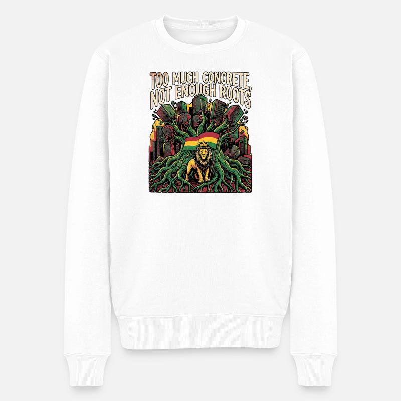 Trop de béton - Pull Premium bio Homme - blanc