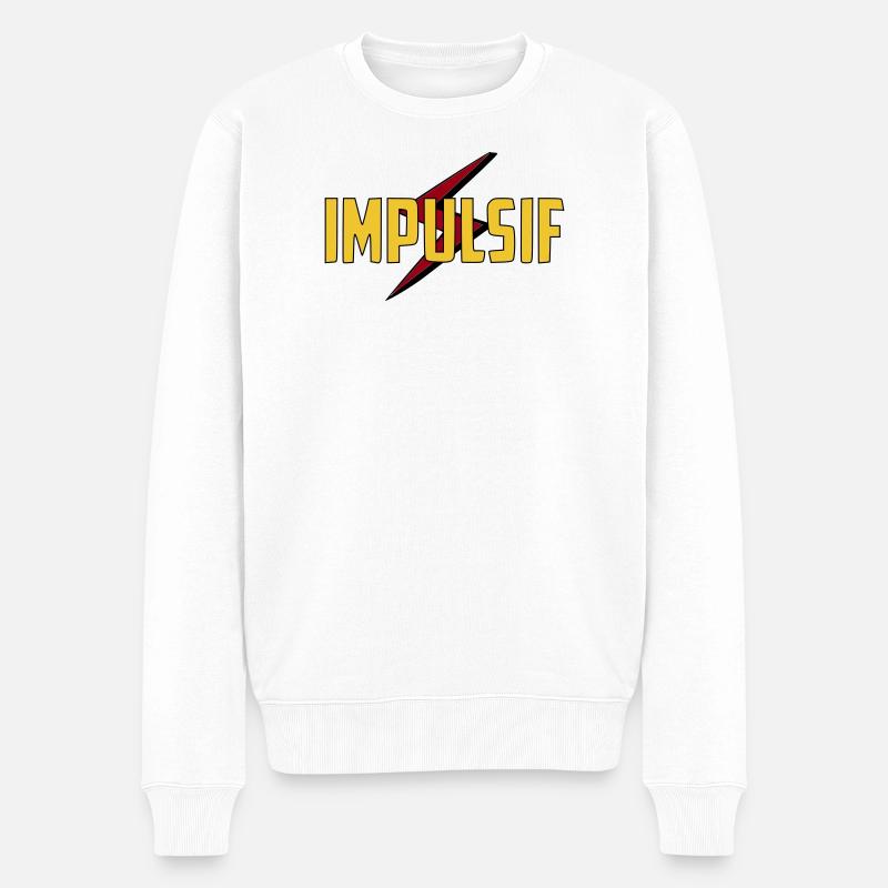 Impulsif  - Pull Premium bio Homme - blanc