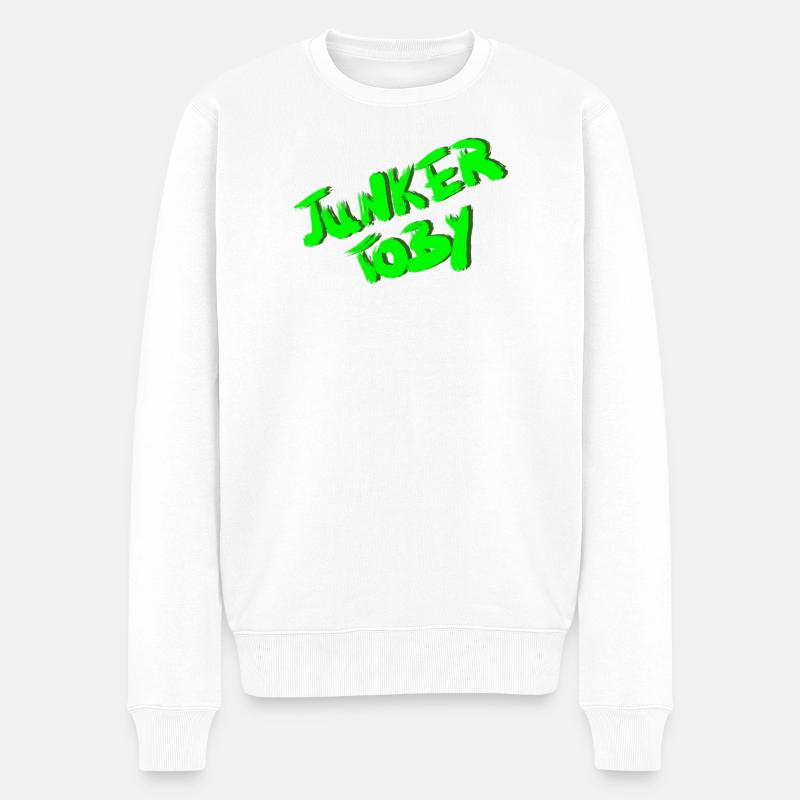 Junker Toby - Männer Premium Bio Pullover - Weiß