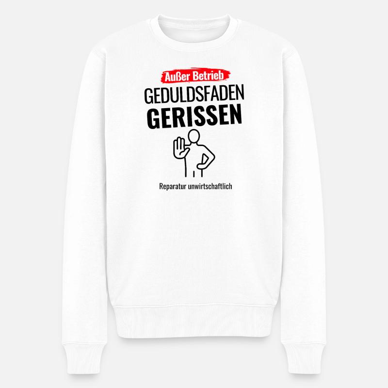 Außer Betrieb Modus - Männer Premium Bio Pullover - Weiß