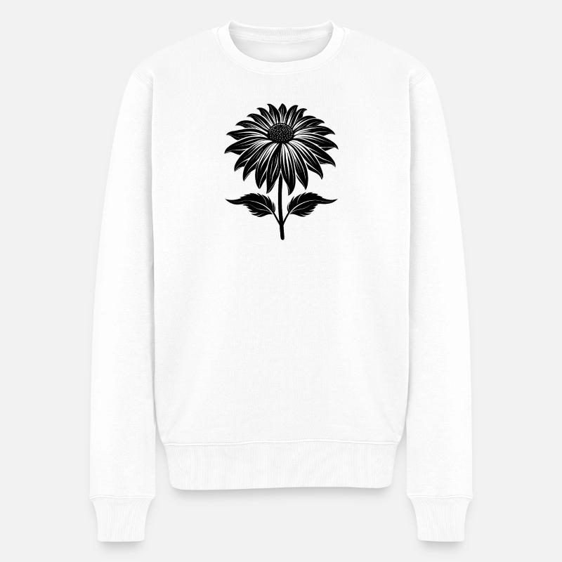 Échinacée - Pull Premium bio Homme - blanc
