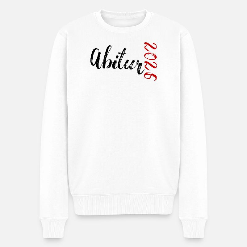Abitur 2026 - Männer Premium Bio Pullover - Weiß