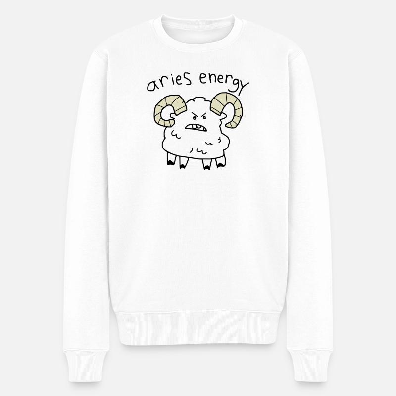 Énergie du Bélier - Pull Premium bio Homme - blanc