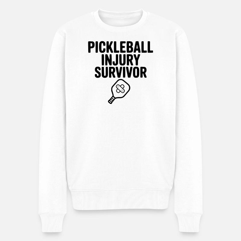Survivant d’une blessure au pickleball - Pull Premium bio Homme - blanc