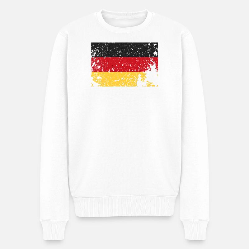 Drapeau de l’Allemagne - Pull Premium bio Homme - blanc