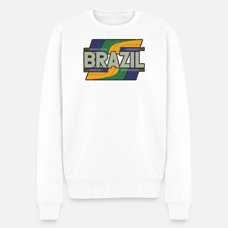Brésil - Pull Premium bio Homme - blanc