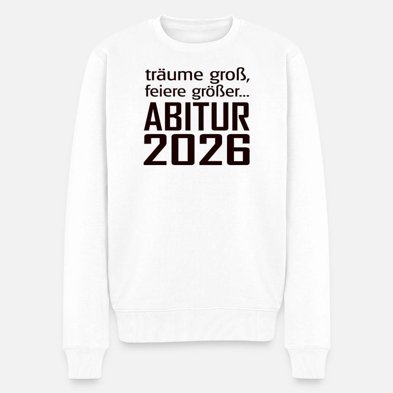ABI 2026 - Männer Premium Bio Pullover - Weiß