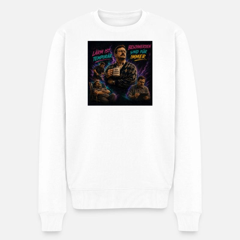 Ruhezeit - Männer Premium Bio Pullover - Weiß