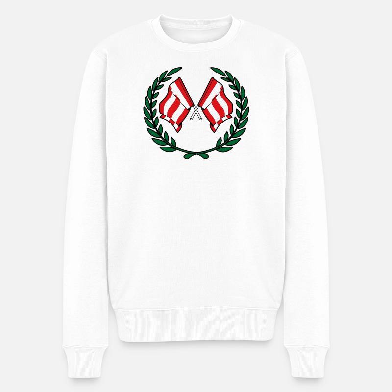 Siegeswappen Eindhoven - Männer Premium Bio Pullover - Weiß