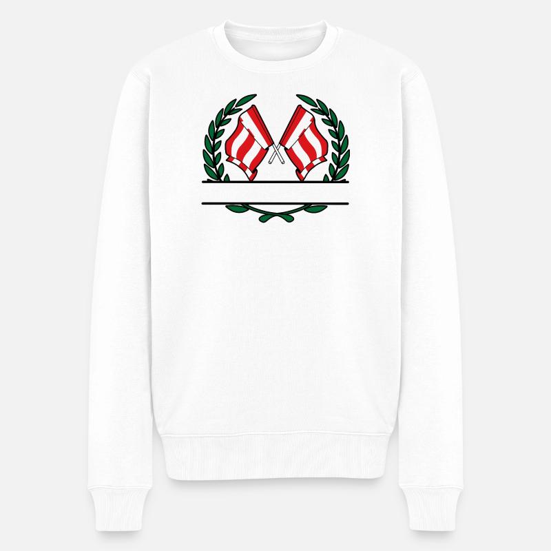 Eindhover Siegeswappen Custom - Männer Premium Bio Pullover - Weiß