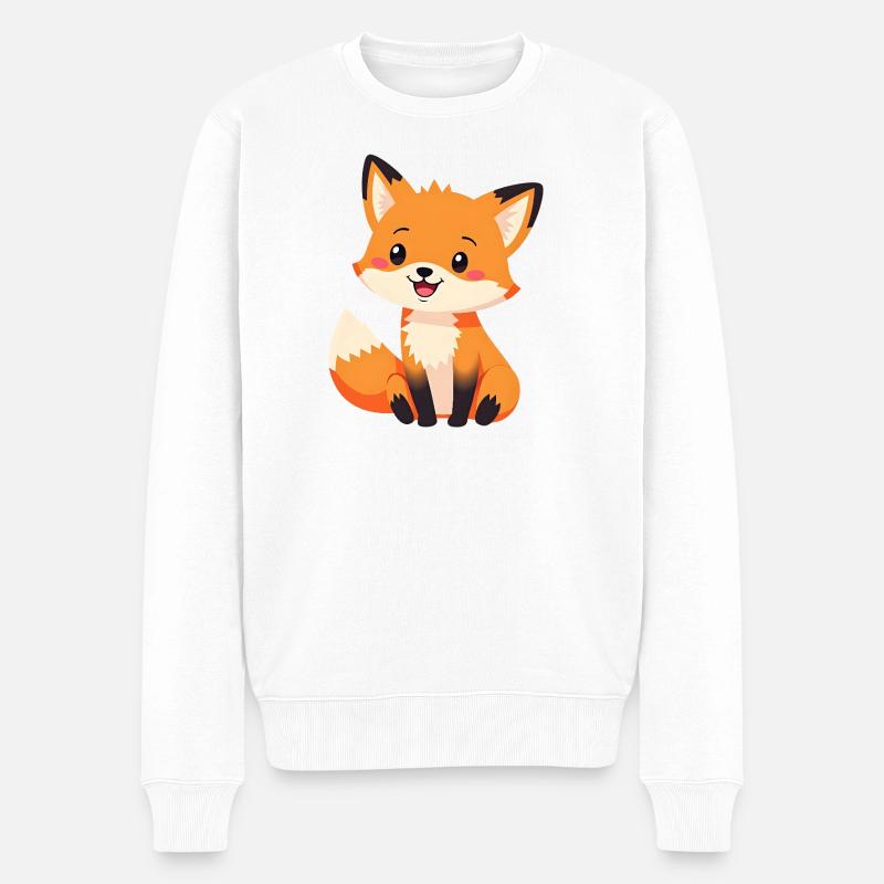Renard - Pull Premium bio Homme - blanc