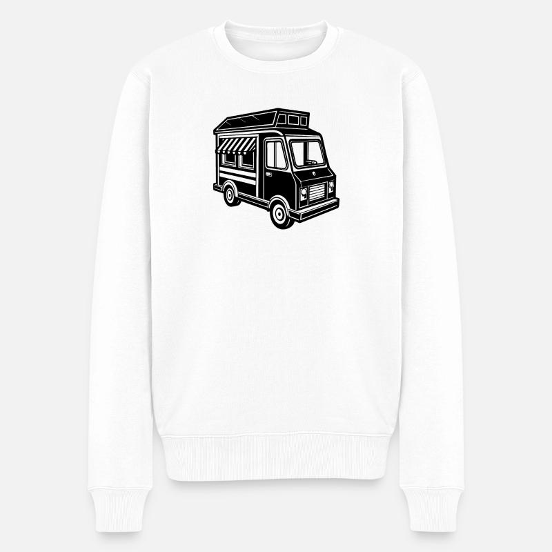 Camion de nourriture - Pull Premium bio Homme - blanc