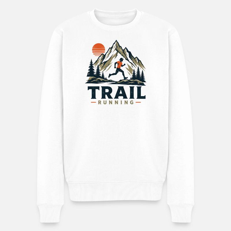 Trail running - Pull Premium bio Homme - blanc