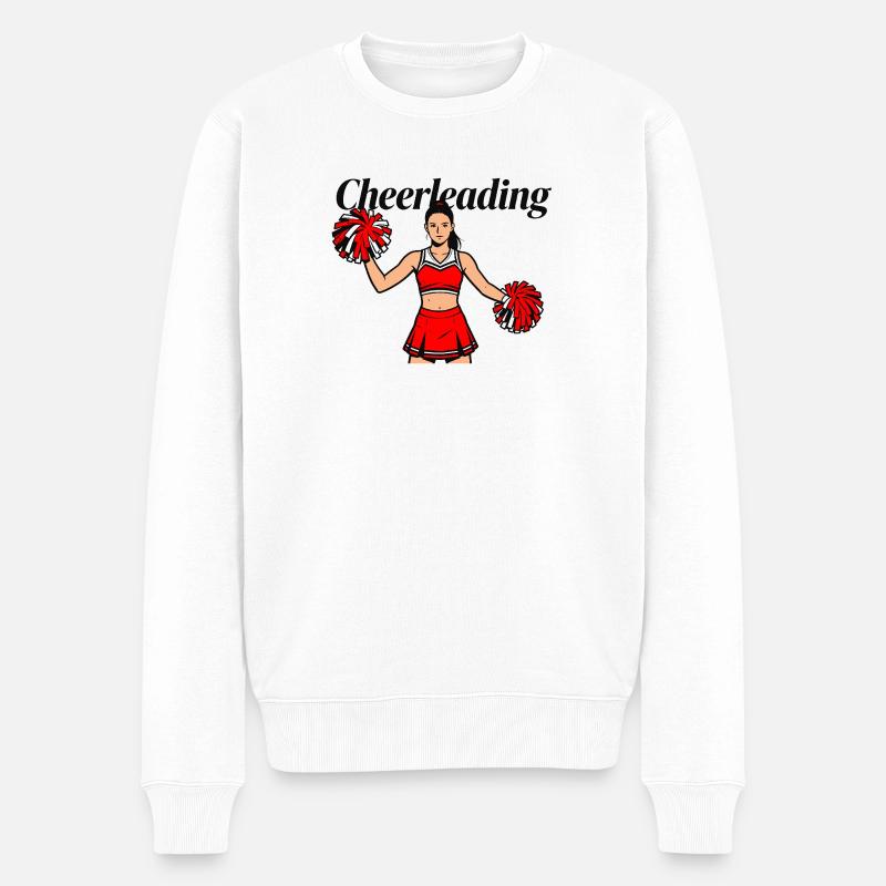 Cheerleader - Männer Premium Bio Pullover - Weiß