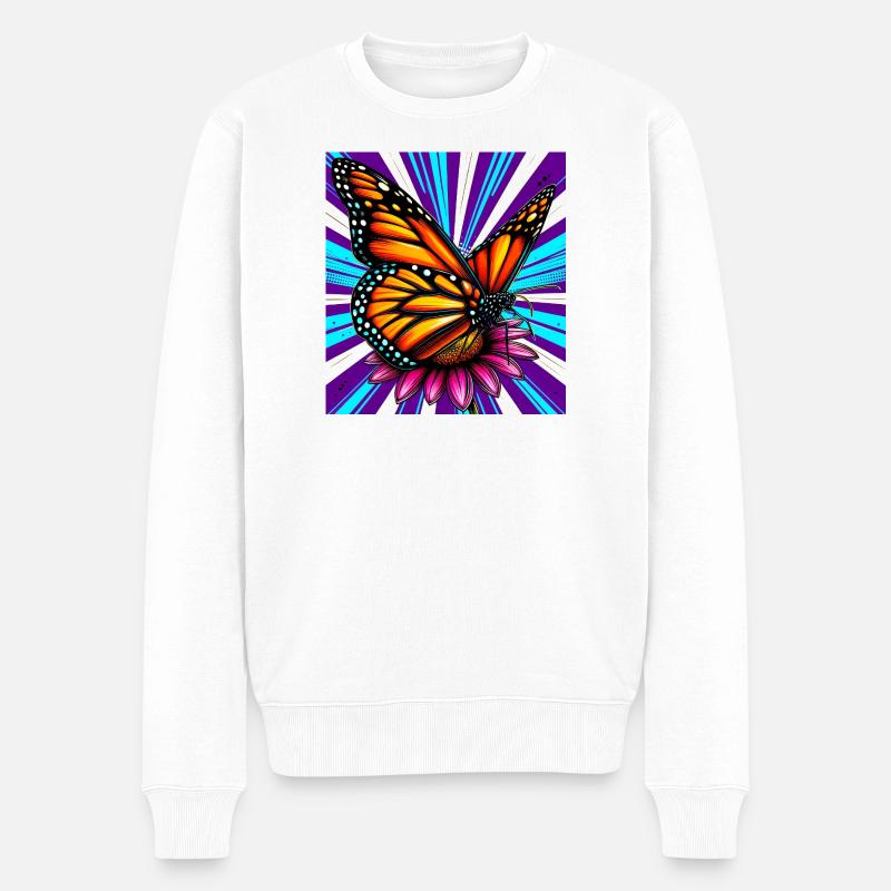 papillon - Pull Premium bio Homme - blanc