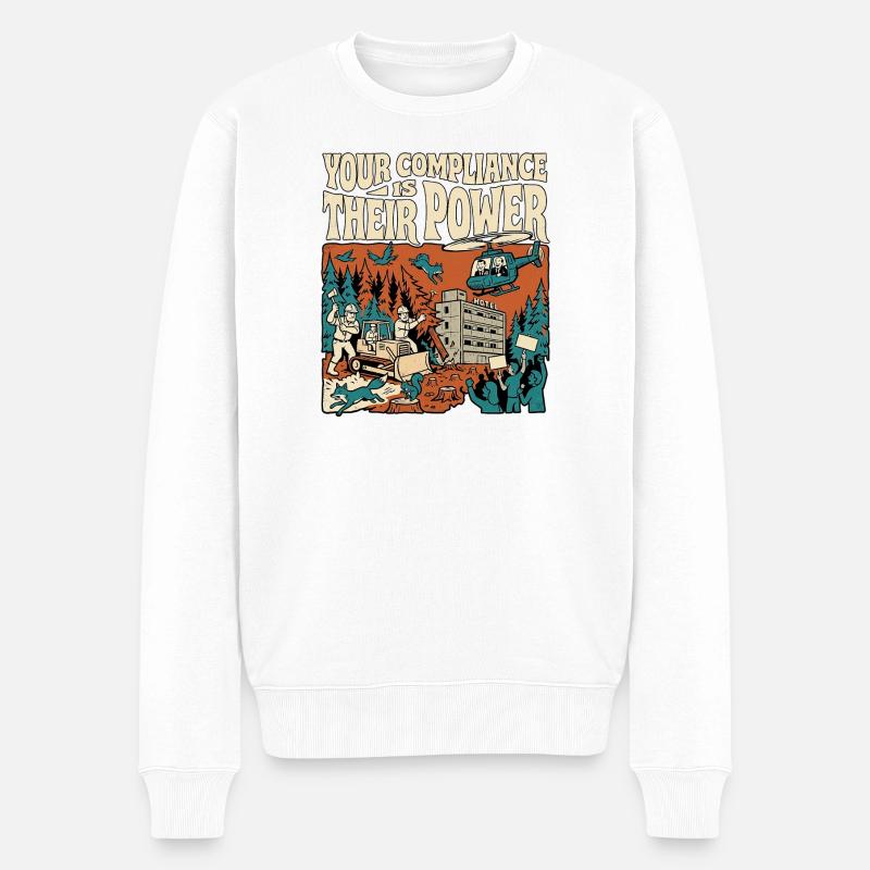 Ne participe plus - Pull Premium bio Homme - blanc