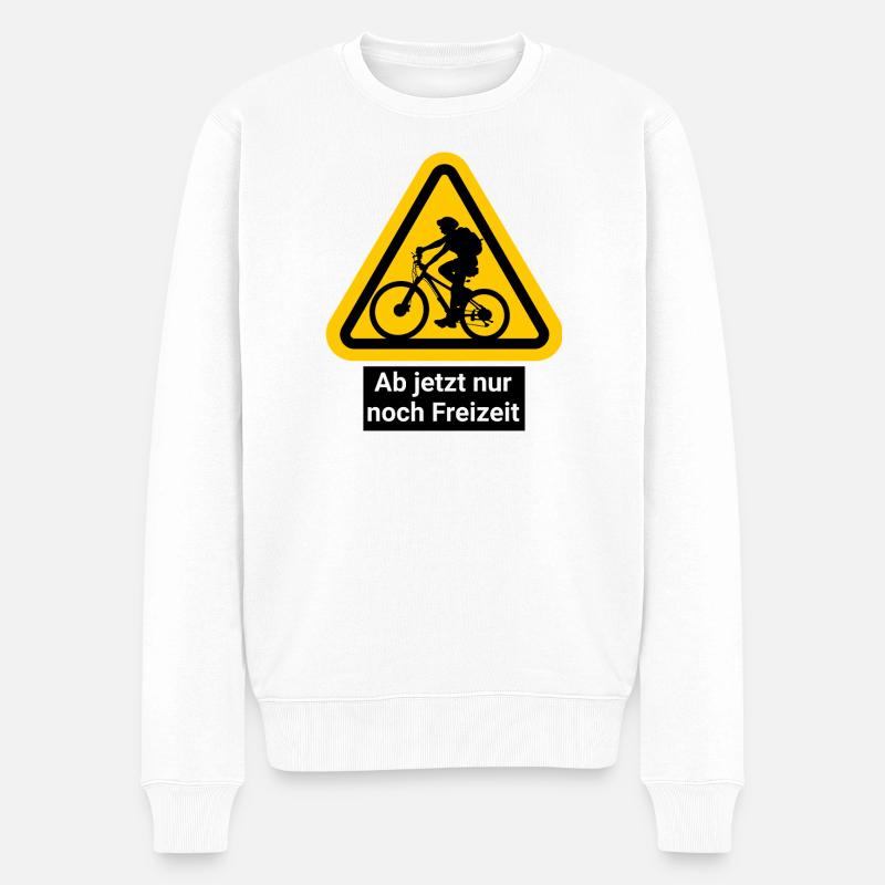 Ab jetzt nur noch Freizeit - Männer Premium Bio Pullover - Weiß
