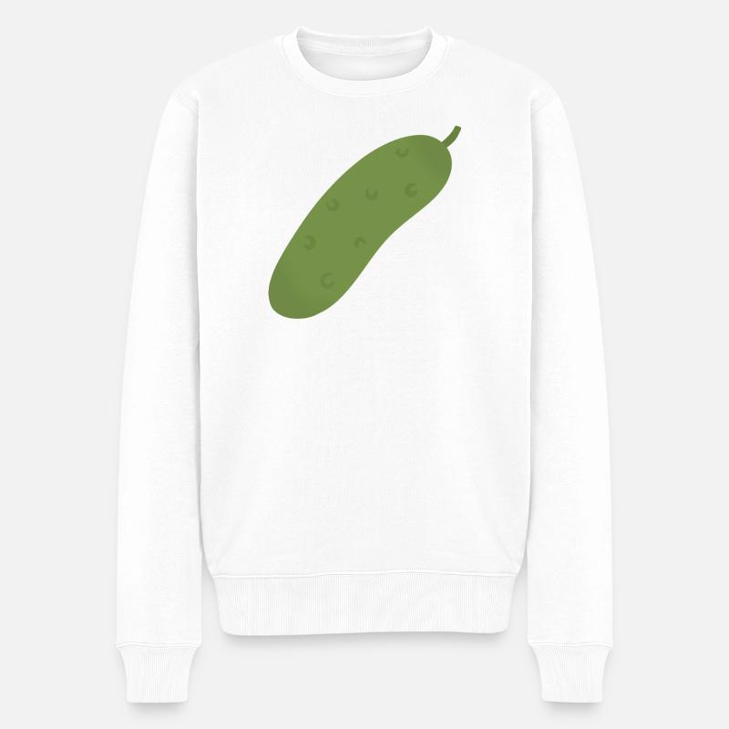 Pickle Tee - Männer Premium Bio Pullover - Weiß